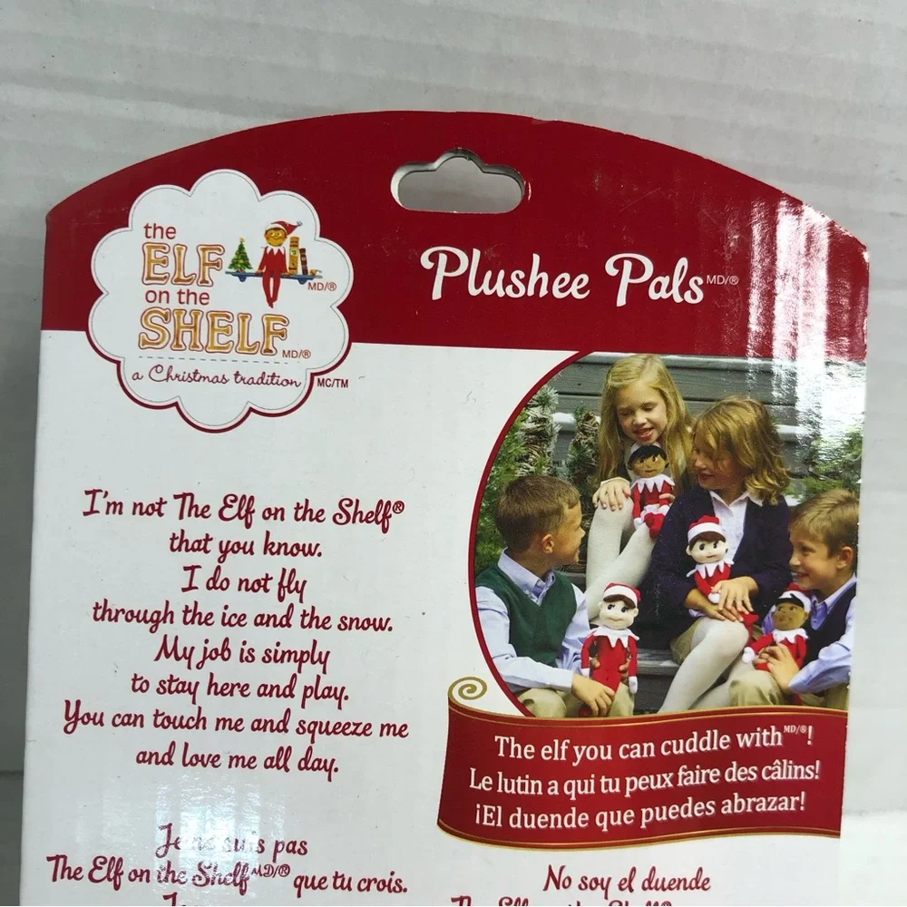 The Elf On The Shelf Girl Plushee Pals Dark Skin Brown Eyes NINA-New In Box